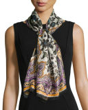 Sciarpa Calcutta Paisley/Floral Metallic Scarf