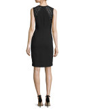 Sleeveless Printed Cocktail Dress