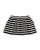 monster playsuit w/ striped ponte skirt, black/white, size 12-24 months