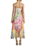 Love Sleeveless Printed Asymmetric Dress 