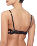 Carioca Strappy-Side Lace Bra, Aveux Rose