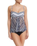 Ixtapa Strapless Flyaway Swim Top, Multi 