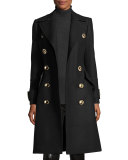 Monthorpelt Double-Breasted Wool-Blend Trench Coat 