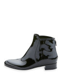 Patent Zip-Back 20mm Ankle Boot, Nero