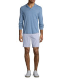 Dane 2 Striped Seersucker Shorts, Navy/White