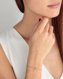 Kiss Diamond Chain Bracelet in 18K Yellow Gold