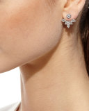 Diamond Petal Jacket Earrings