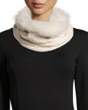 Cashmere-Lined Fox-Fur Collar