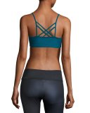 Bound Strappy Low-Impact Sports Bra, Teal