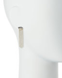 14K Long Fringe Lash Stud Earring with Diamonds