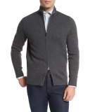 Reversible Full-Zip Jacket, Charcoal