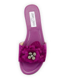 Neave Floral Suede Slide Sandal, Madeline