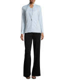 Knit Scoop-Neck Tank Top, Light Blue