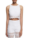 Rosi Floral-Lace Crop Top