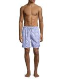 Guillauche Fungi Swim Trunks, Purple