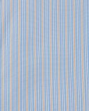 Striped Cotton Dress Shirt, Blue/Orange