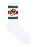 Stretch-Cotton Socks w/Tiger