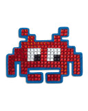 Space Invader Crystal Sticker for Handbag, Red