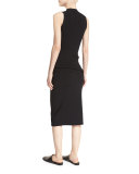 Ribbed Long Tank, Black