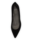 Poco Suede Kitten Heel Pump, Black