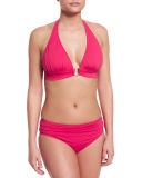 Pearl Halter Swim Top with U-Ring