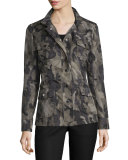 Long-Sleeve Camo-Print Jacket 