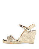 Ronda Espadrille Wedge Sandal, Roccia