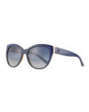 Plastic Cat-Eye Sunglasses