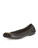 Jolie Logo Ballerina Flat, Black