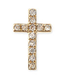 14k Gold Diamond Cross Single Stud Earring