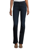 Riche Touche Slim Straight Jeans, Dark Blue