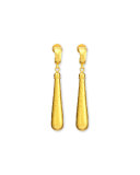 Splash Collection 24k Elongated Drop Earrings