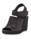 Tori Espadrille Wedge Sandal, Black