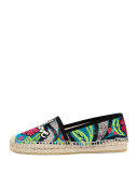Pilar Blind for Love Espadrille Flat, Black/Multi