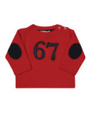 67 Wool-Blend Pullover Sweater, Red, Size 12M-2