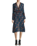 Marrakech Printed Chiffon Midi Dress