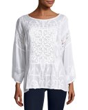 Sunshine Lace Georgette Top, White