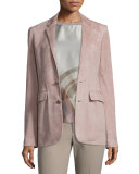 Yvette Two-Button Jacket, Rose