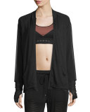 Veneer Dual Zip-Up Jacket, Black