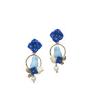 Chicks Lapis & Turquoise Bird Earrings