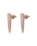 Pave Crystal Mini Spike Earrings