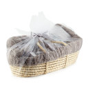 Ziggy Plush Gift Basket, Slate