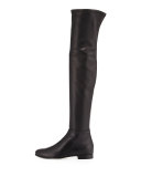 Myren Leather Over-the-Knee Boot, Black