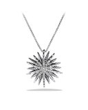 Starburst Medium Pendant with Diamonds on Chain