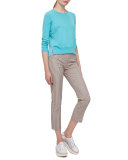 Franca Striped Ankle Pants, Multi