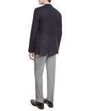 Dwayne Box-Check Slim-Fit Sport Shirt, Blue/White