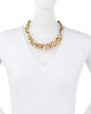 Flounced Ribbon Collar Necklace