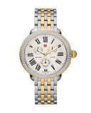 18mm Serein 7-Link Two-Tone Gold Bracelet Strap