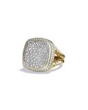 Albion Ring with Diamonds in Gold, Size 7