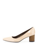 Linkage Patent Chain-Heel Pump, Naked